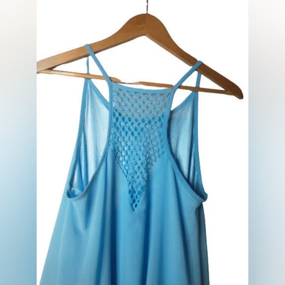 Amstt Light Blue Tank Top Beach Summer Dress Size M - Picture 3 of 6